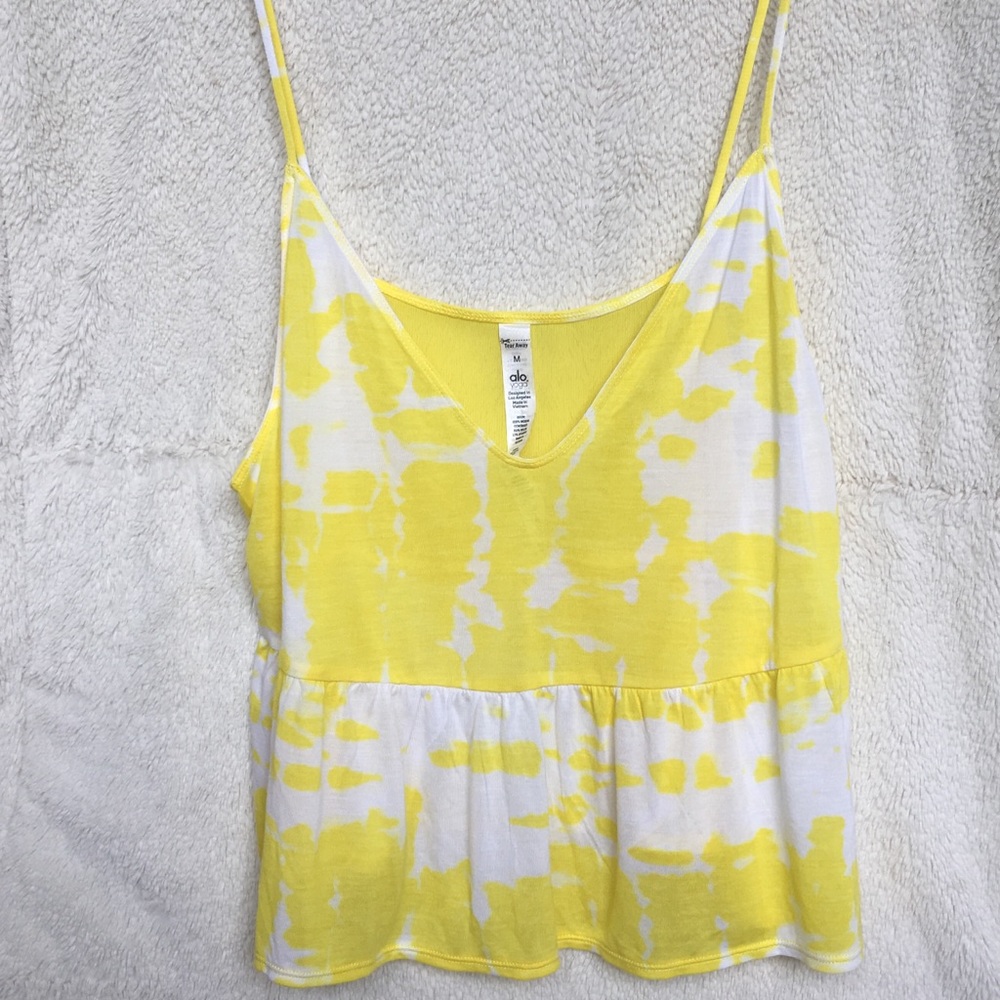 ALO Yoga Yellow Tank Top